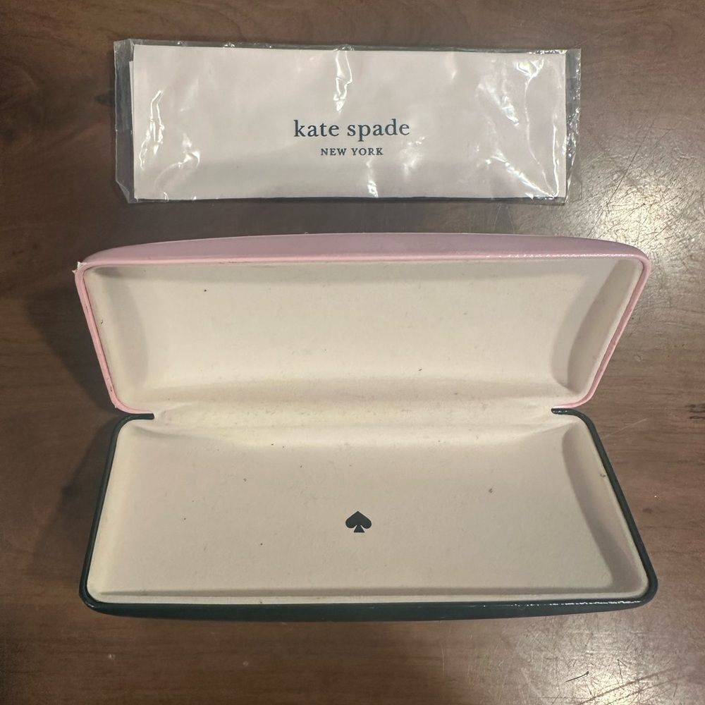 Kate Spade Pink and Cream Eyewear Case